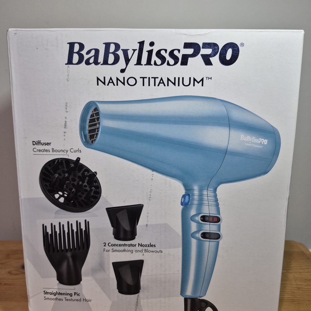 BaBylissPRO Nano Titanium Blue Hair Dryer